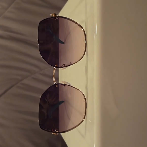 Emilio Pucci sunglasses women's round shiny rose gold and gradient brown new - Picture 4 of 14